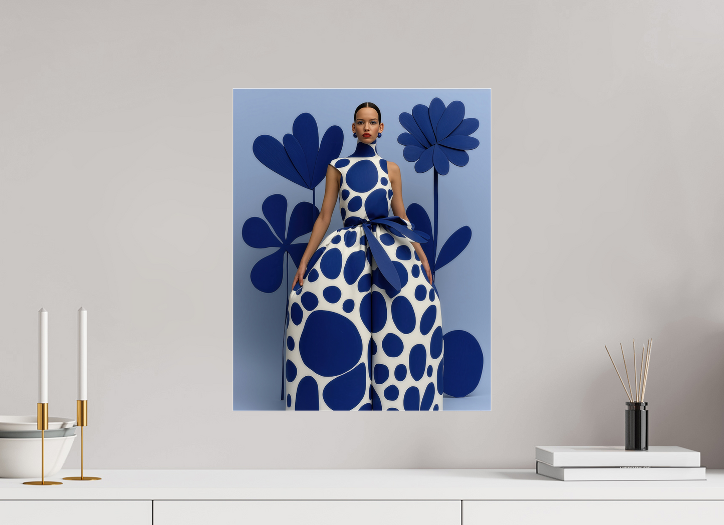 40 x 50 cm, Photo Print Under Acrylic Glass Matisse Fashion V