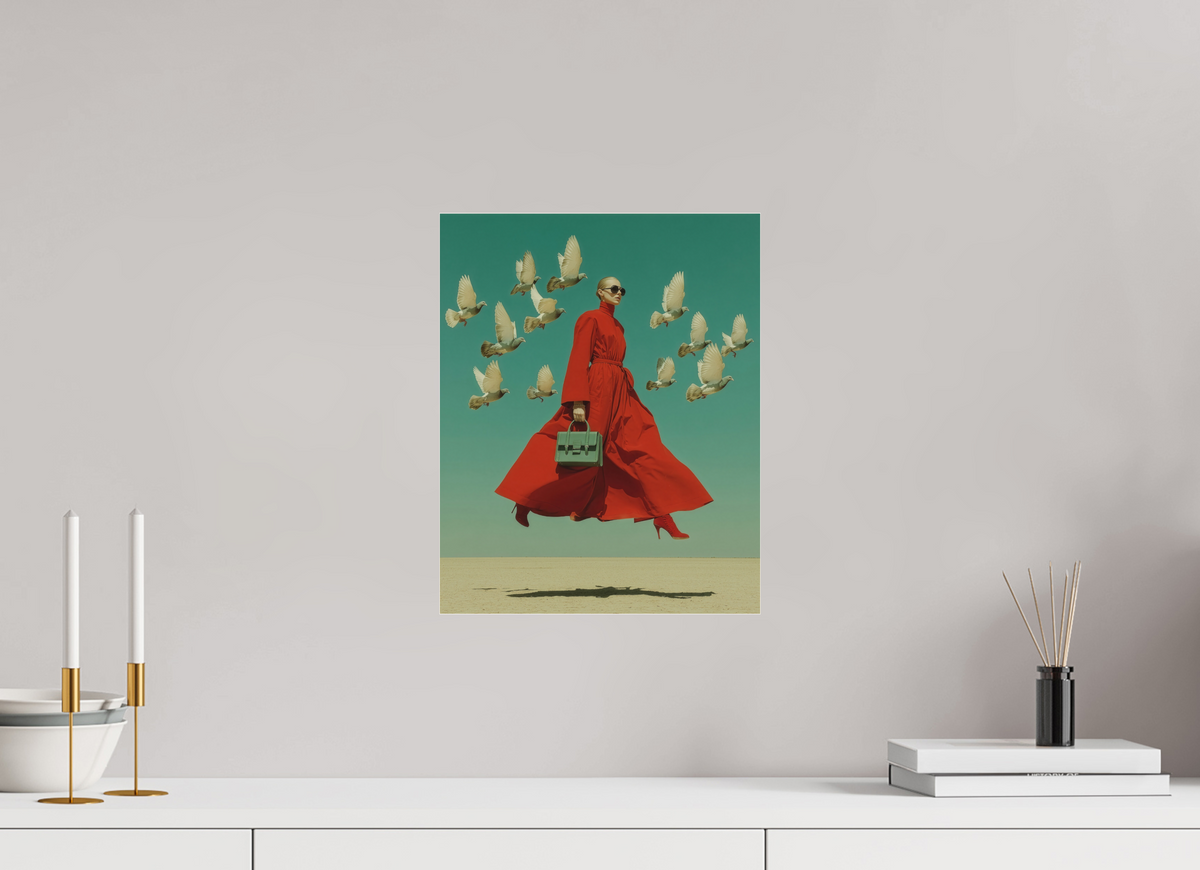 30 x 37,5 cm, Photo Print Under Acrylic Glass Red Horizon XI