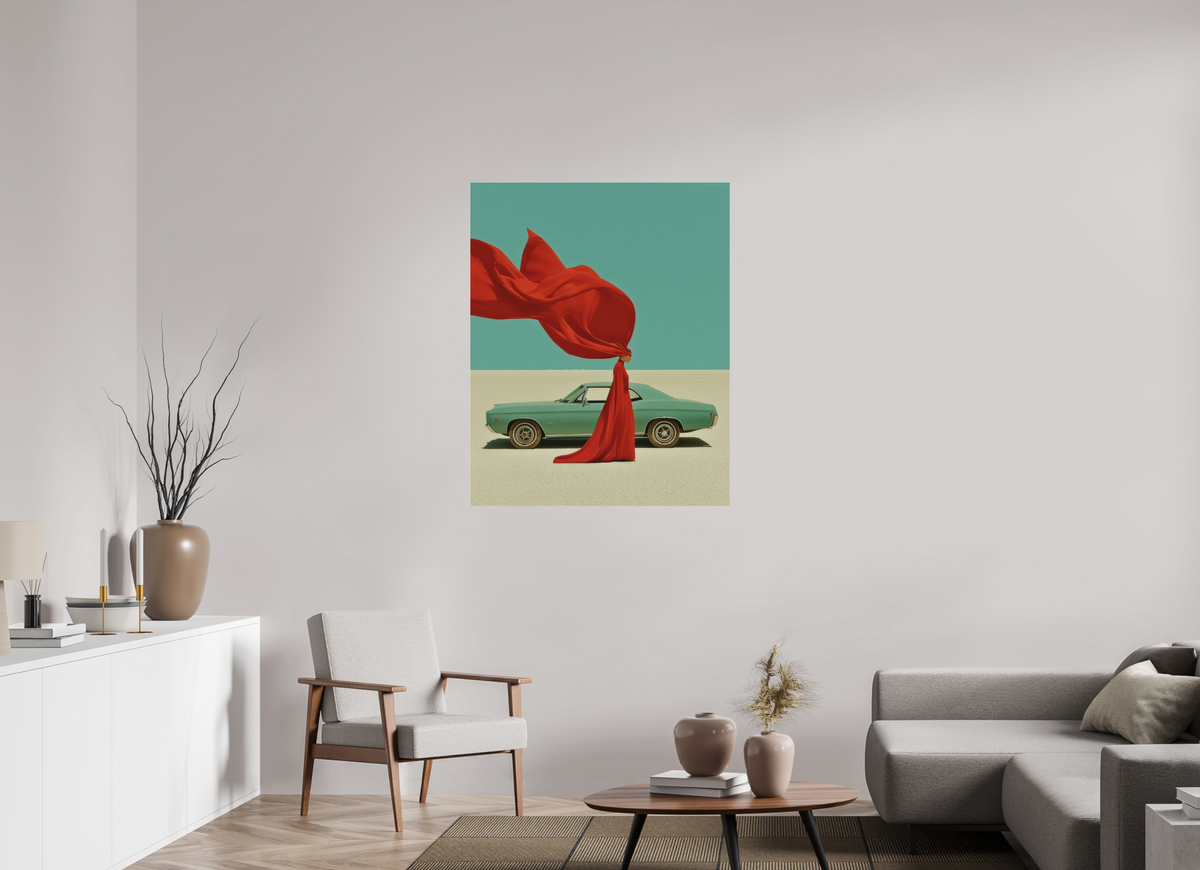 90 x 112,5 cm, Photo Print Under Acrylic Glass Red Horizon IV