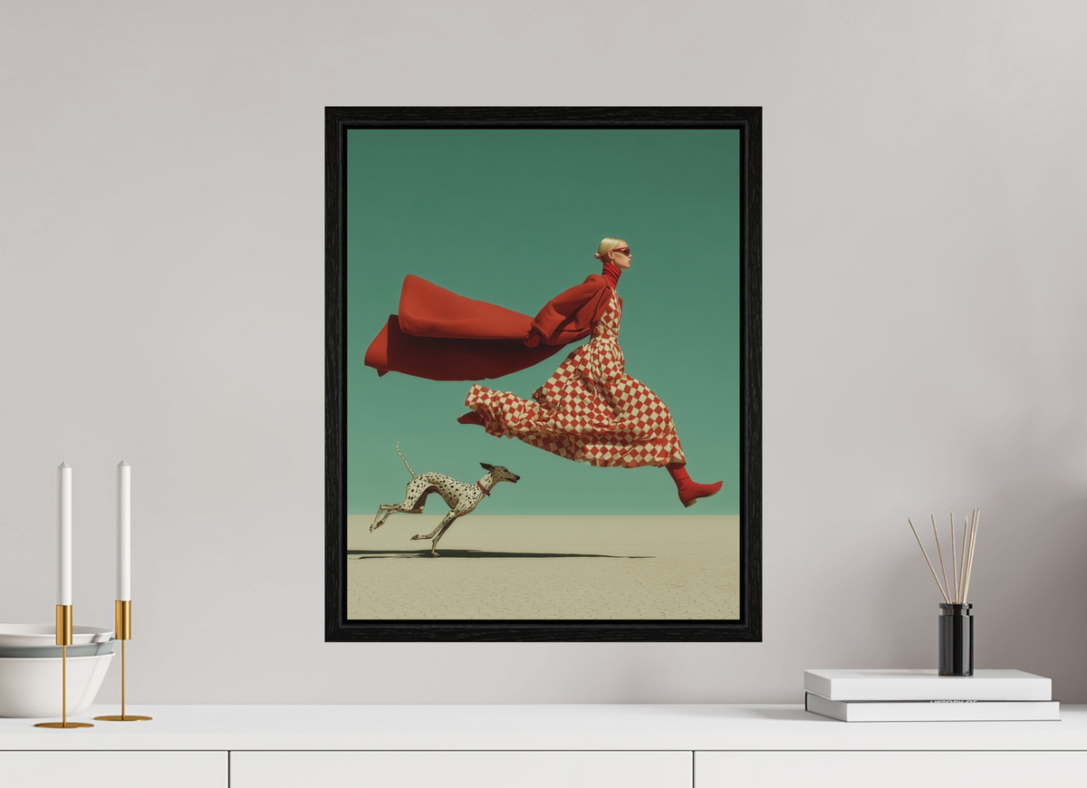 40 x 50 cm, Floater Frame Red Horizon II
