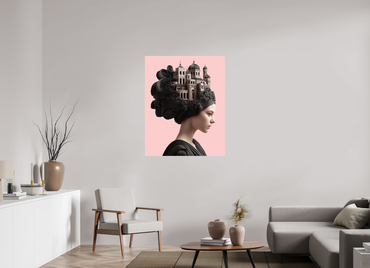 90 x 112,5 cm, Photo Print Under Acrylic Glass Hairdo XXIII