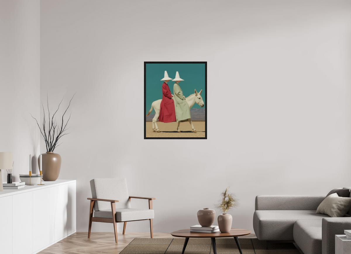 70 x 87,5 cm, Floater Frame Red Horizon IV