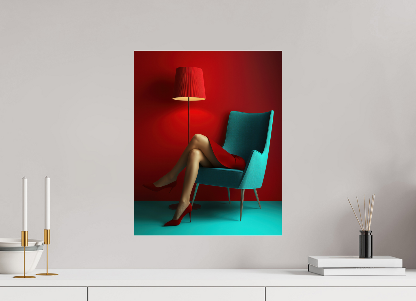 40 x 50 cm, Photo Print Under Acrylic Glass Legs III