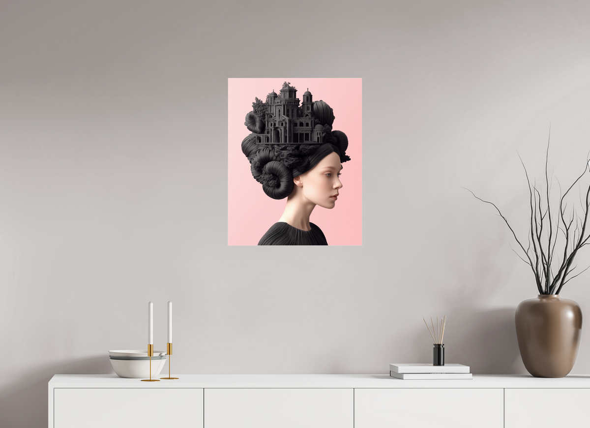 50 x 62,5 cm, Photo Print Under Acrylic Glass Hairdo IXX