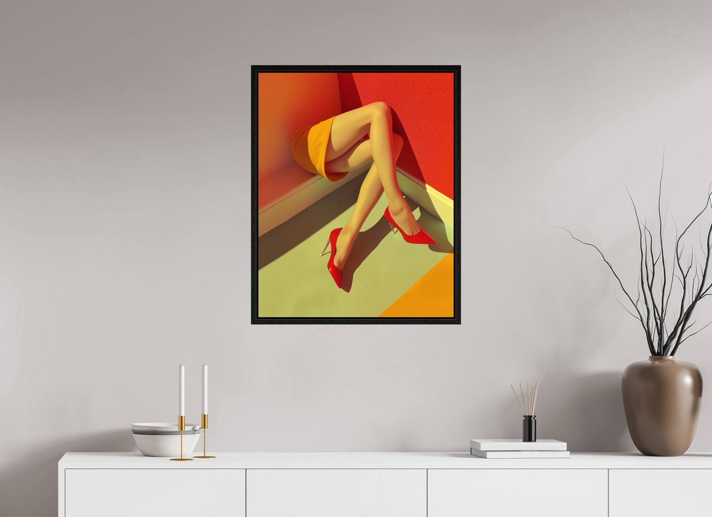 60 x 75 cm, Floater Frame Legs XV
