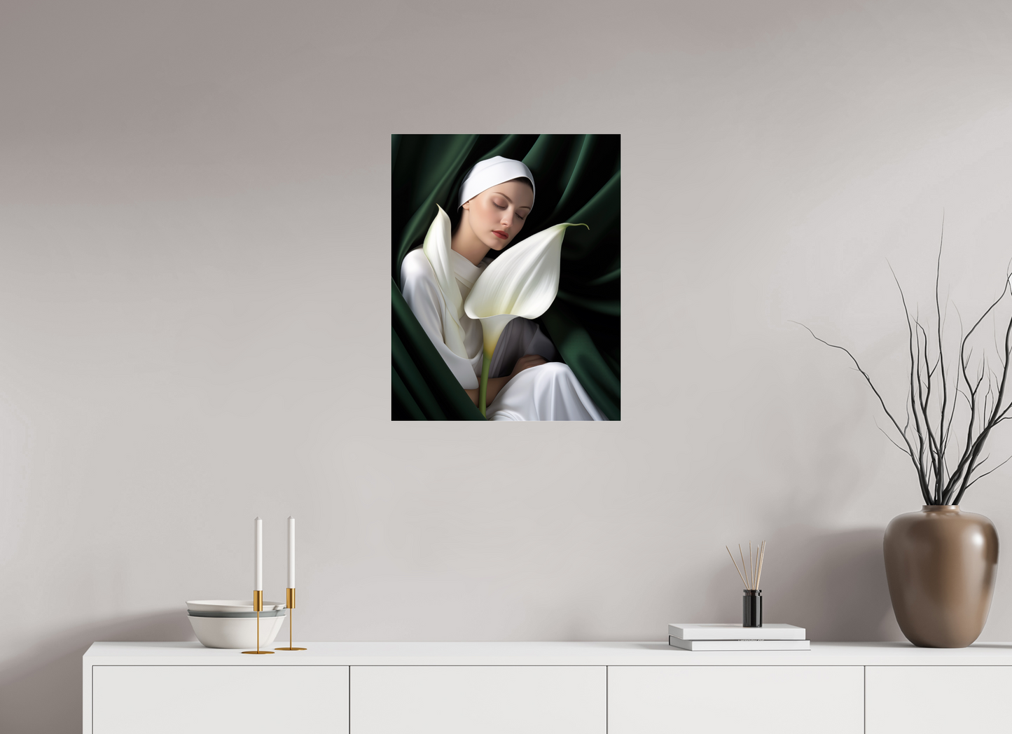 50 x 62,5 cm, Photo Print Under Acrylic Glass Calla XII