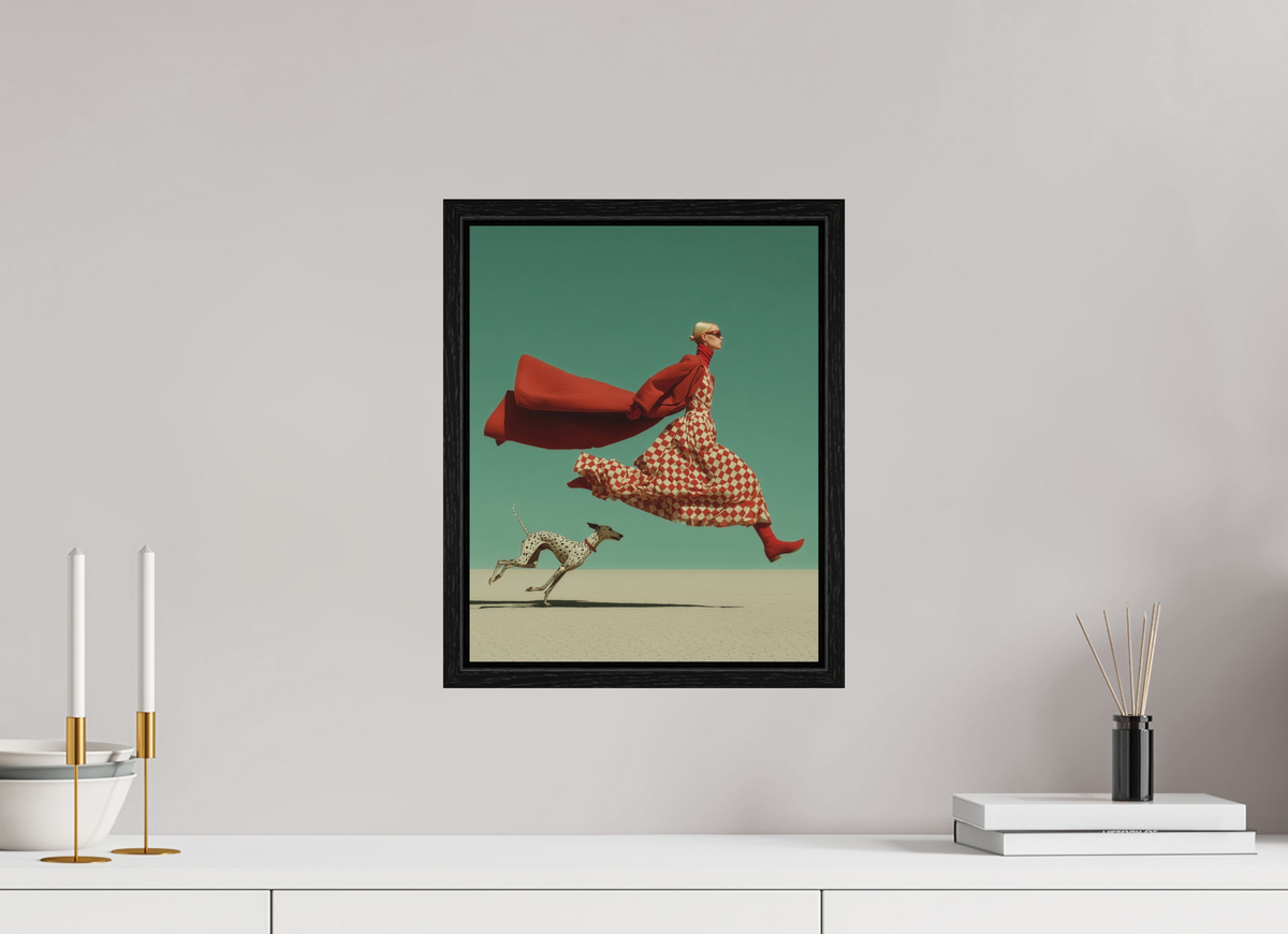 30 x 37,5 cm, Floater Frame Red Horizon II