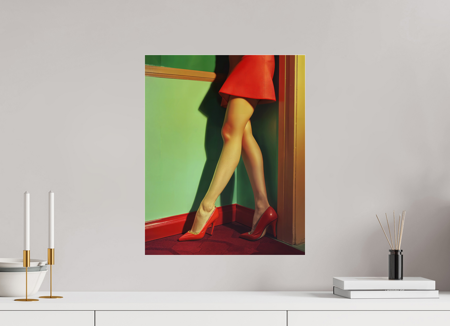 40 x 50 cm, Photo Print Under Acrylic Glass Legs VI