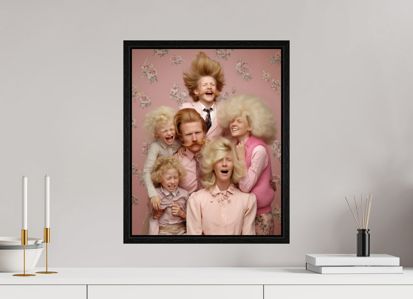 40 x 50 cm, Floater Frame We are family II