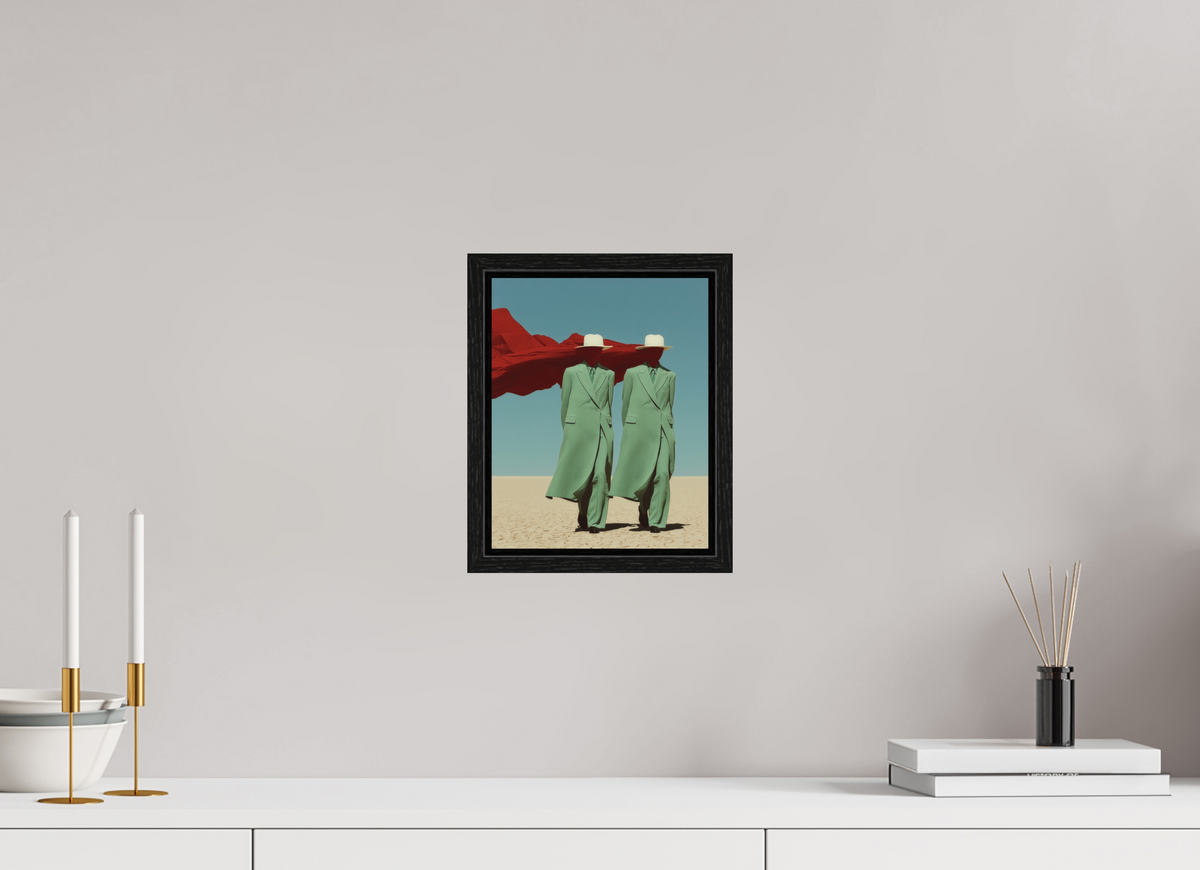 20 x 25 cm, Floater Frame Red Horizon XIII