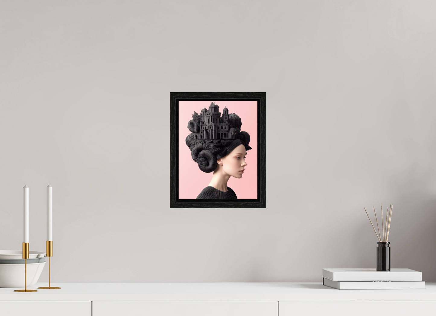 20 x 25 cm, Floater Frame Hairdo IXX