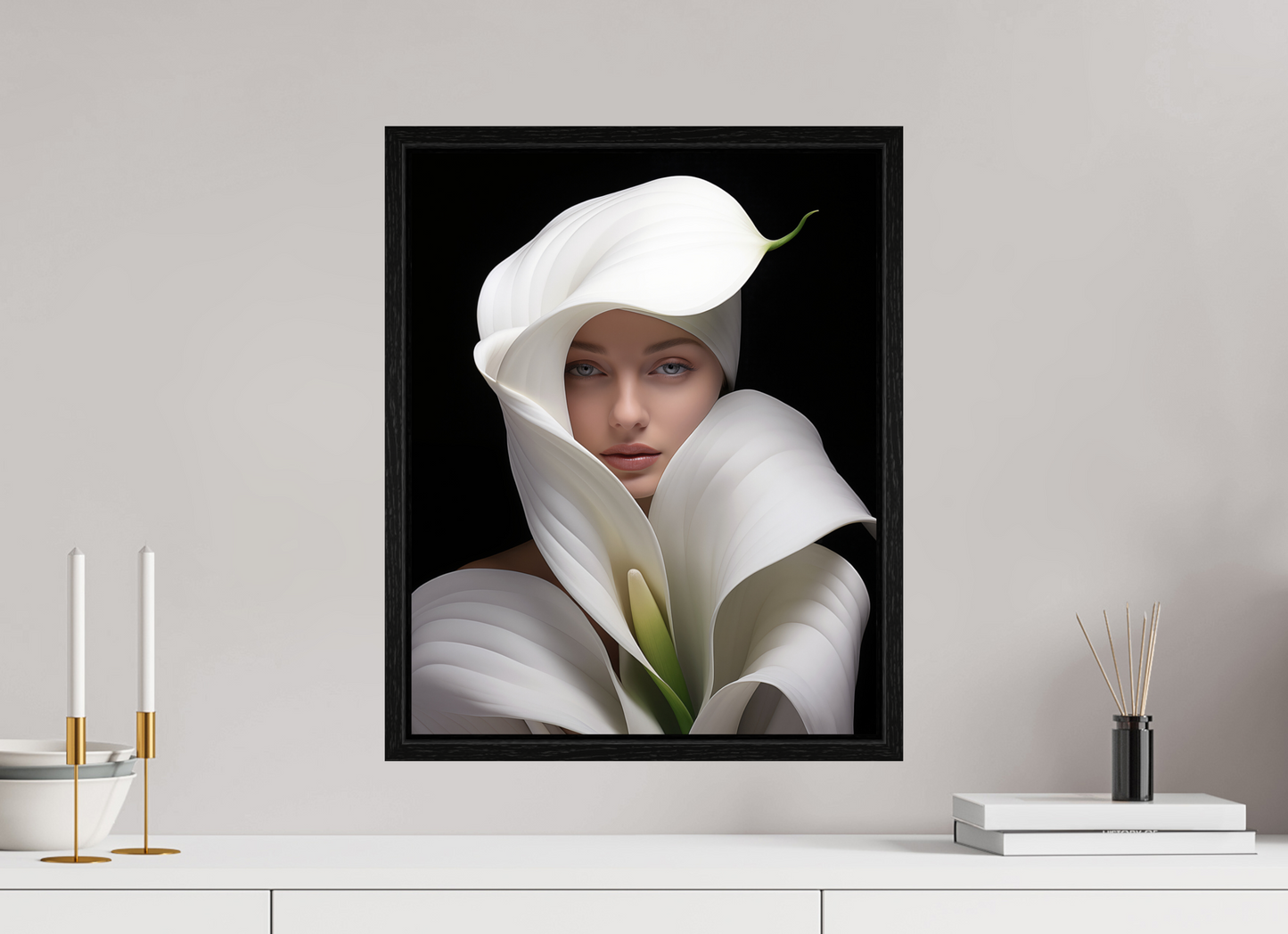 40 x 50 cm, Floater Frame Calla VI