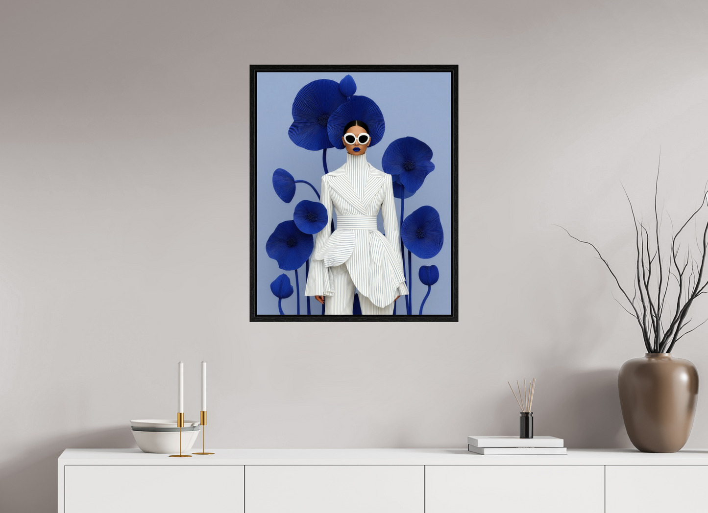 60 x 75 cm, Floater Frame Matisse Fashion XV