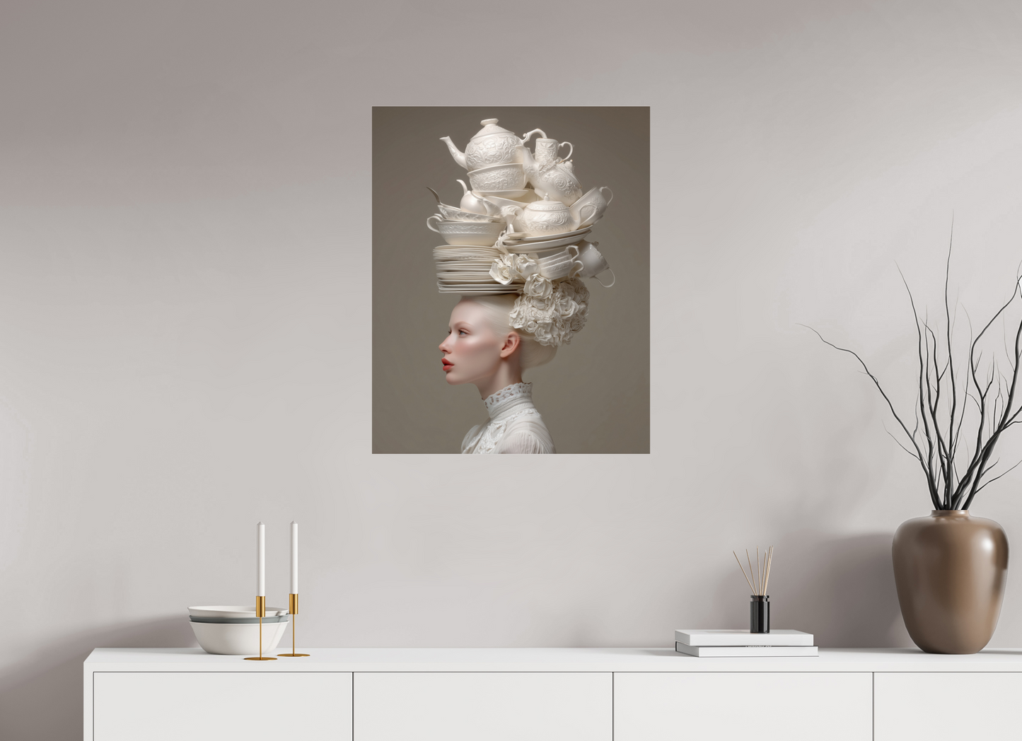 60 x 75 cm, Photo Print Under Acrylic Glass Hairdo V
