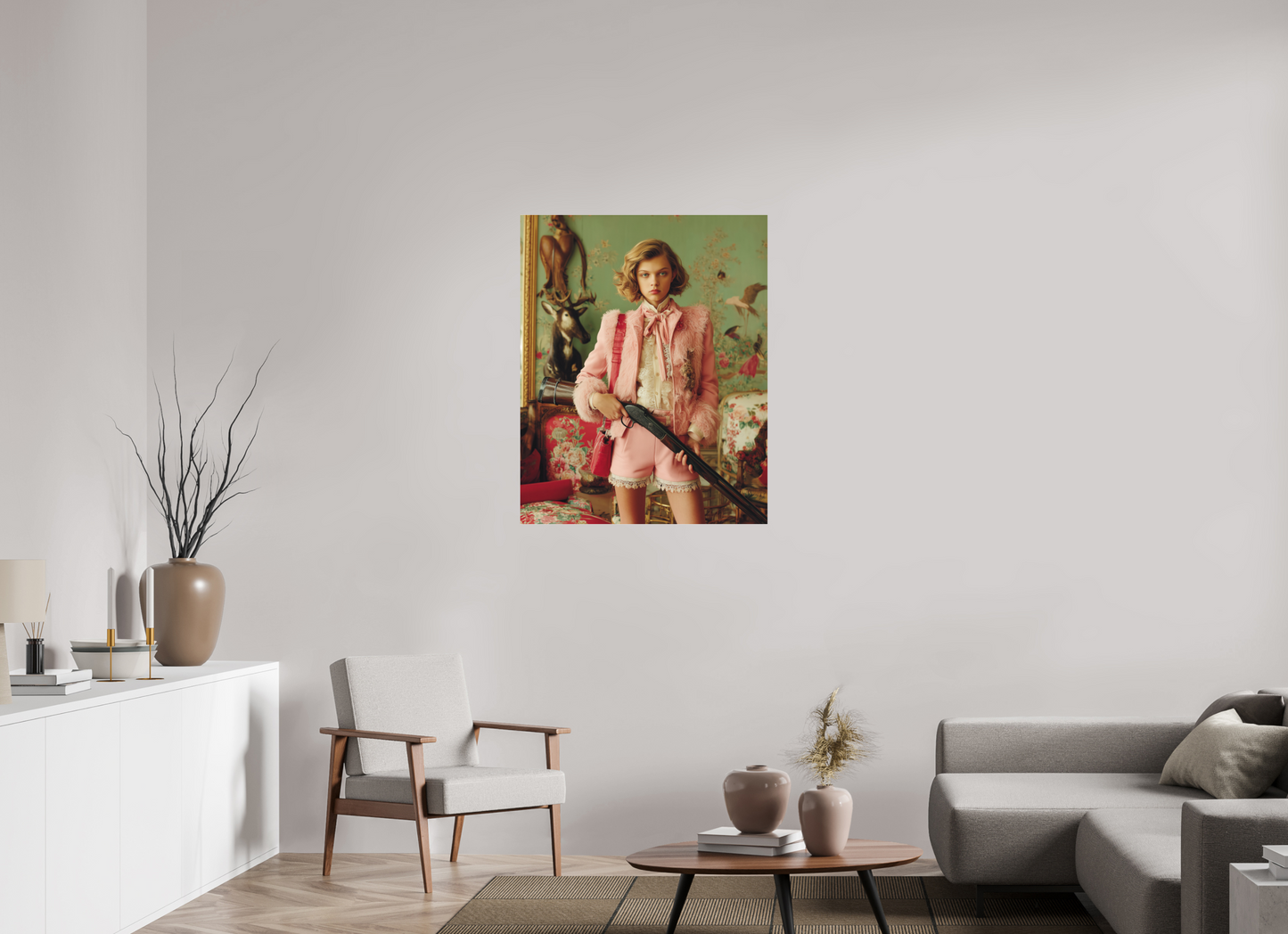 80 x 100 cm, Photo Print Under Acrylic Glass Hunting Season III