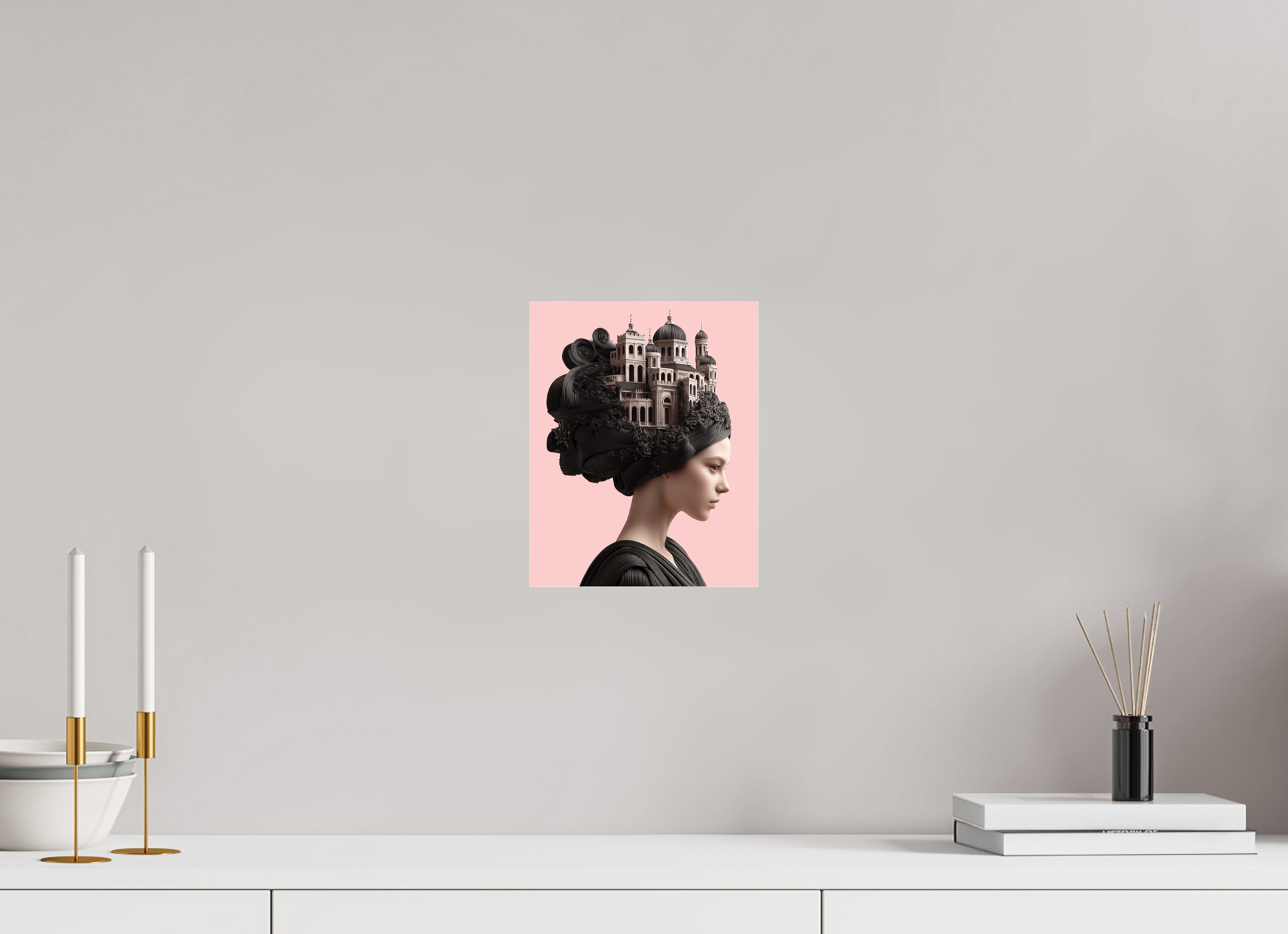 20 x 25 cm, Photo Print Under Acrylic Glass Hairdo XXIII