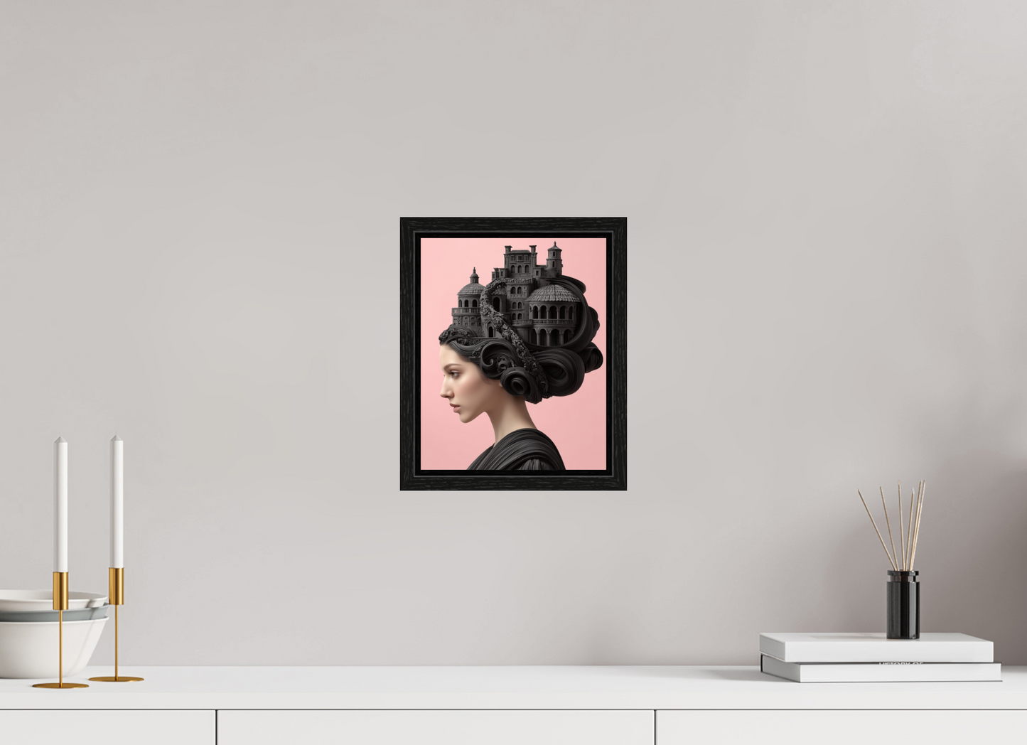 20 x 25 cm, Floater Frame Hairdo XVI