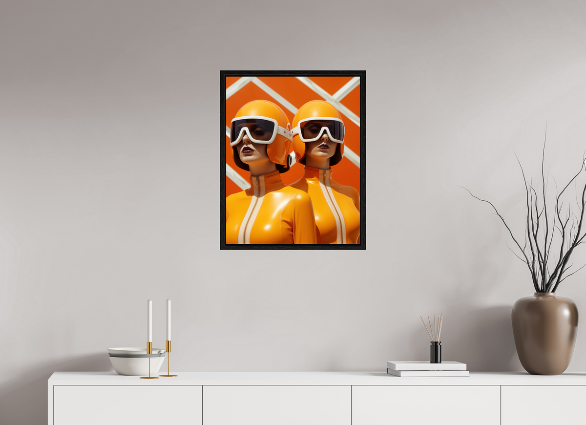 50 x 62,5 cm, Floater Frame Rollerball XVI