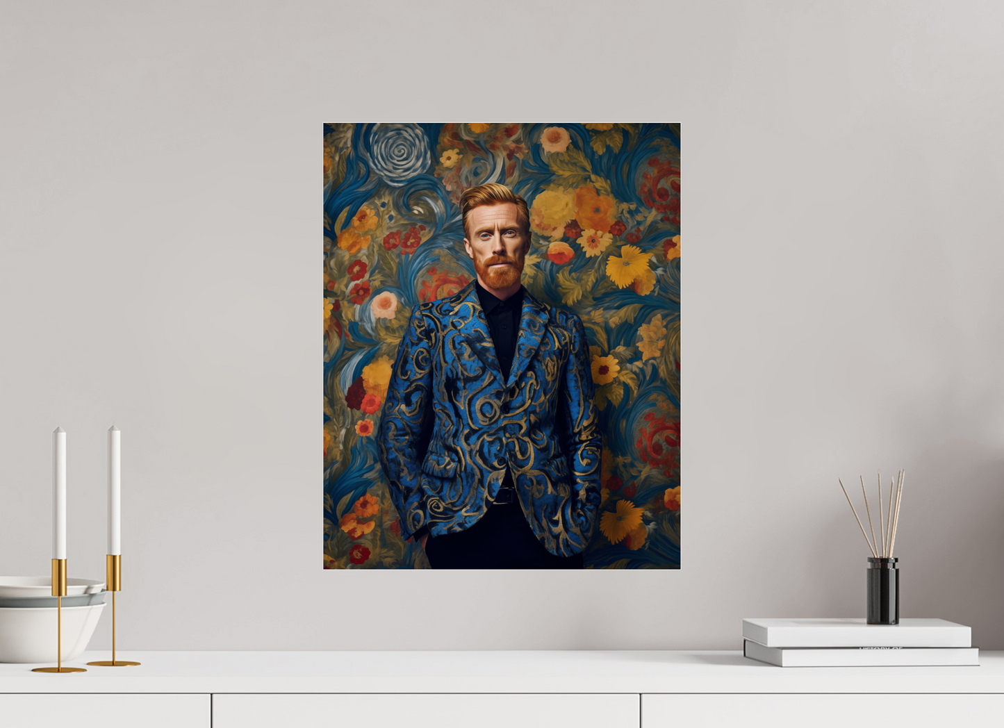 40 x 50 cm, Photo Print Under Acrylic Glass Vincent