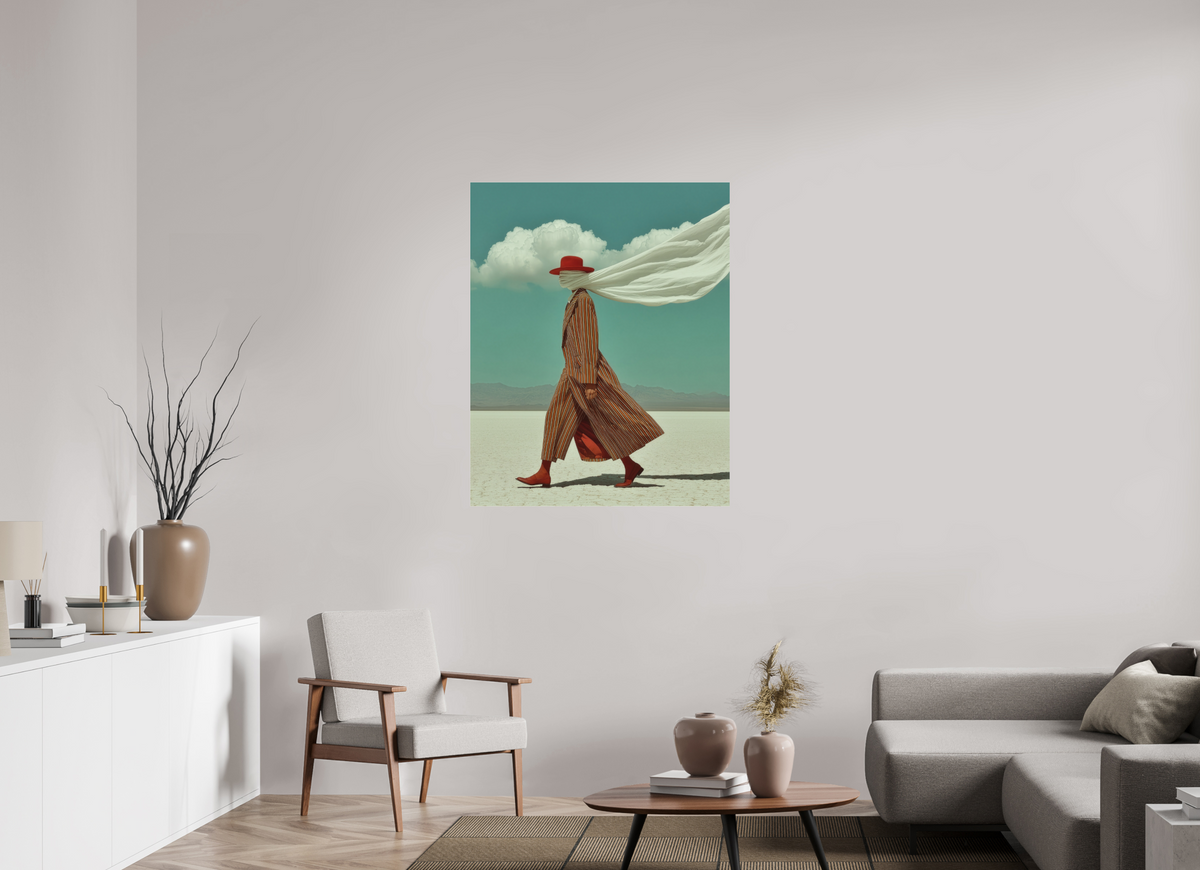 90 x 112,5 cm, Photo Print Under Acrylic Glass Red Horizon V