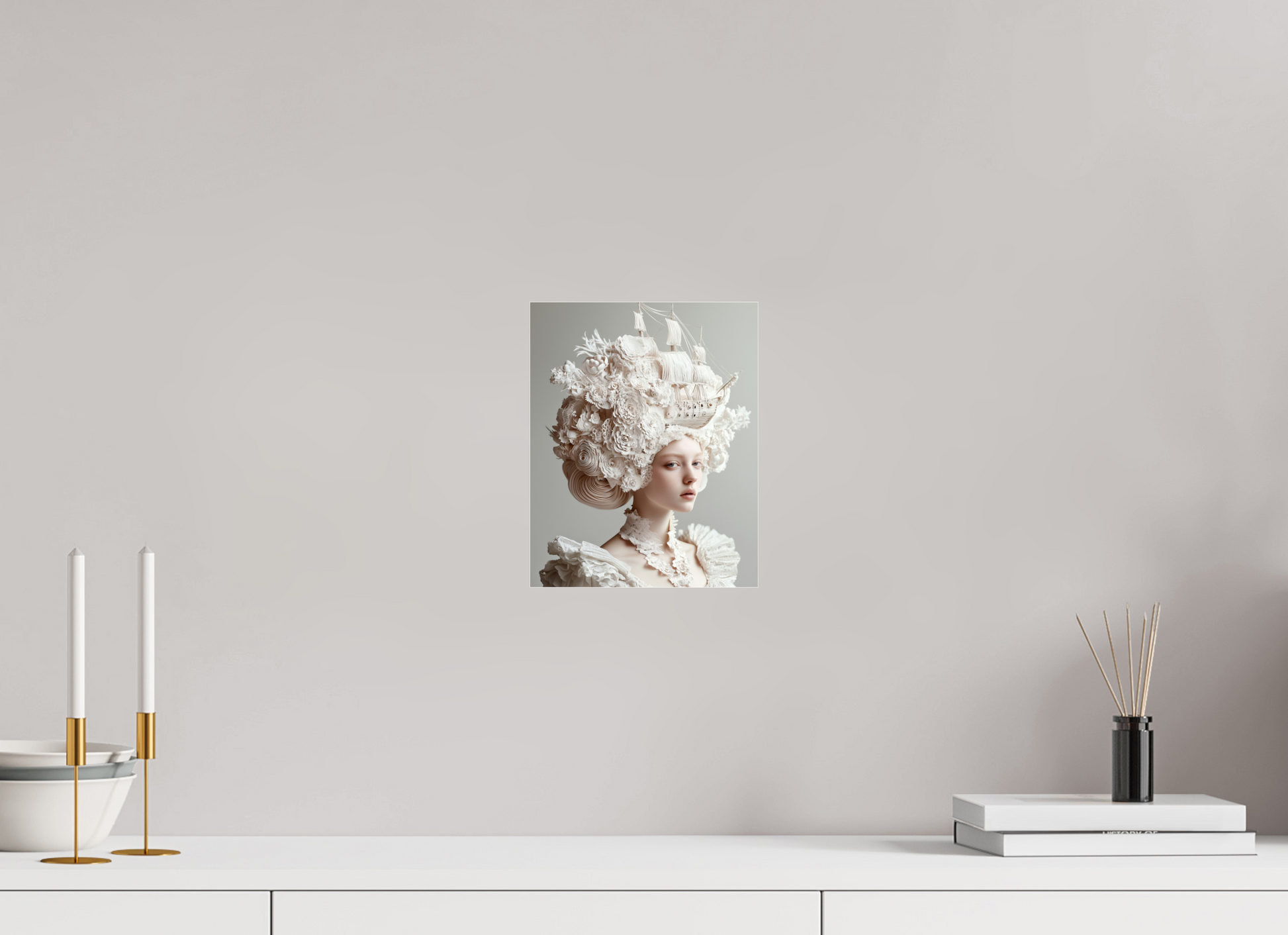 20 x 25 cm, Photo Print Under Acrylic Glass Hairdo XXIV