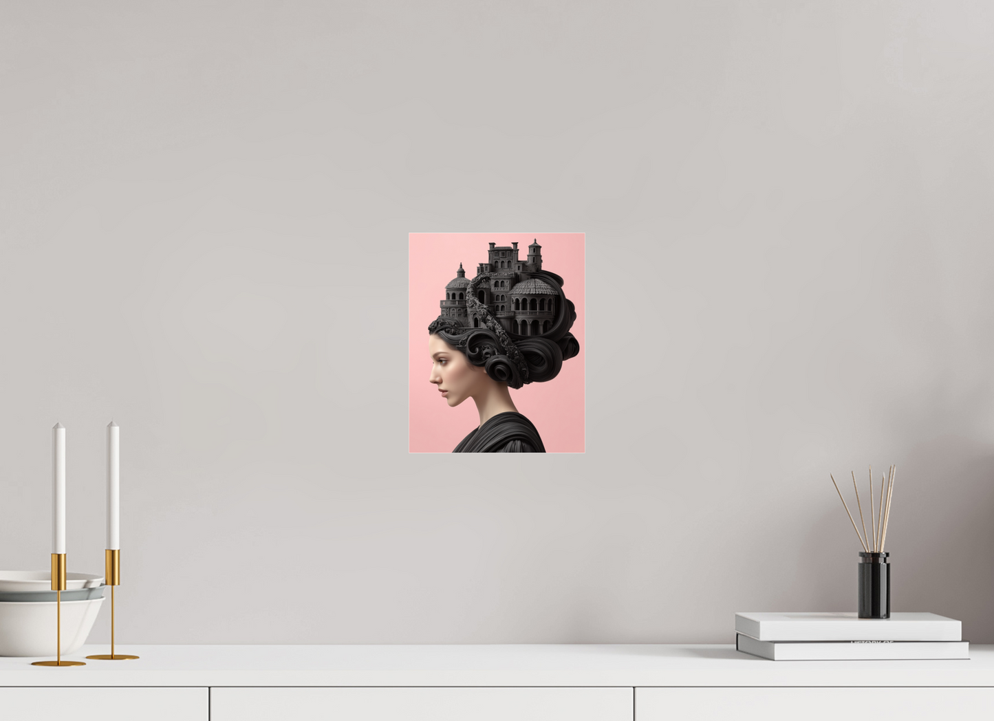20 x 25 cm, Photo Print Under Acrylic Glass Hairdo XVI