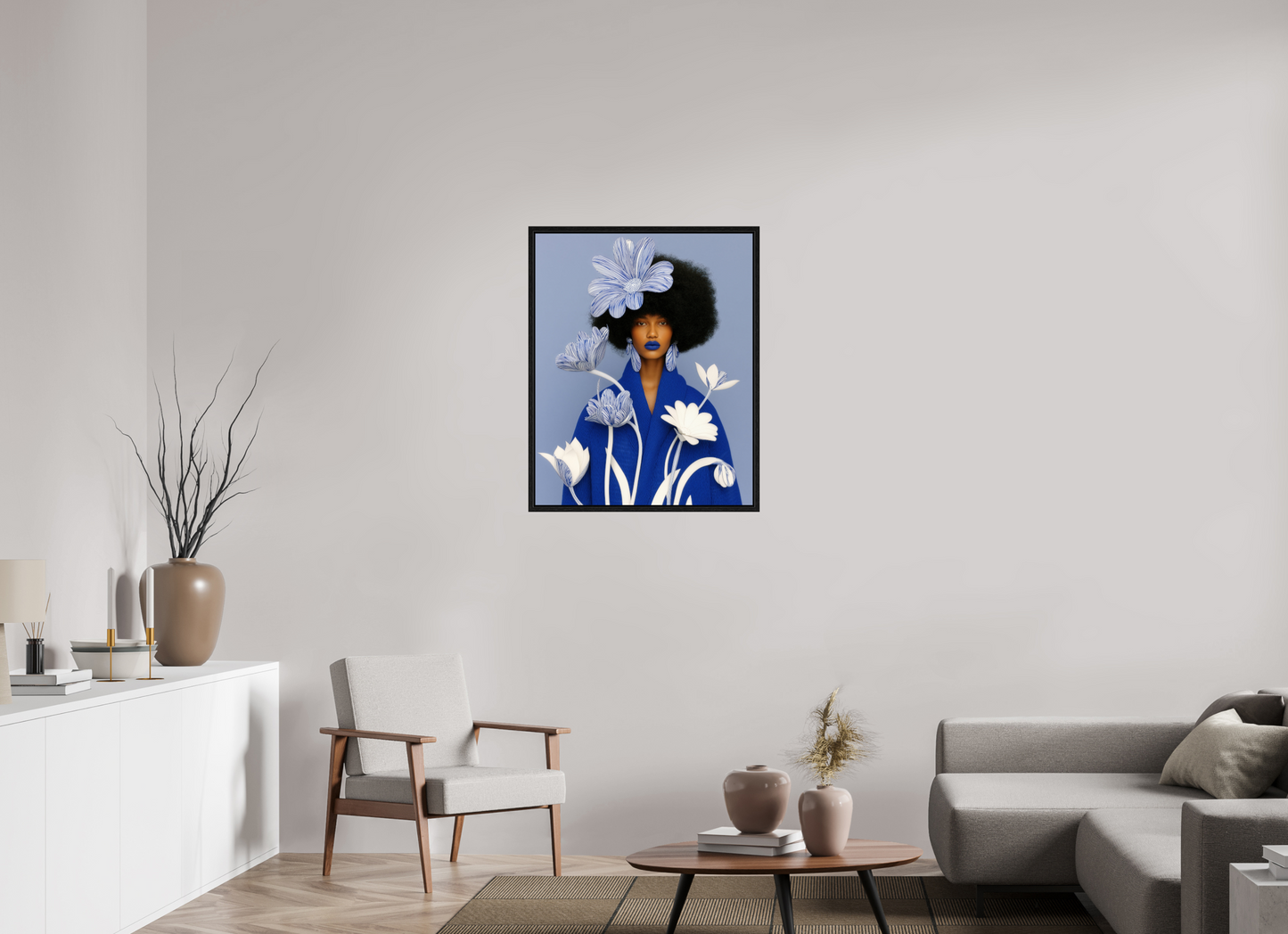 70 x 87,5 cm, Floater Frame Matisse Fashion XI