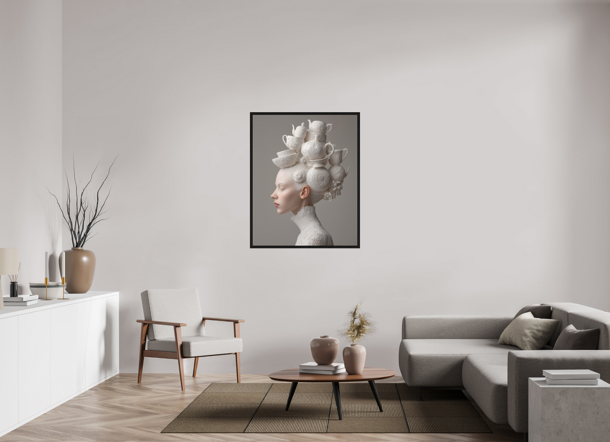 90 x 112,5 cm, Floater Frame Hairdo II