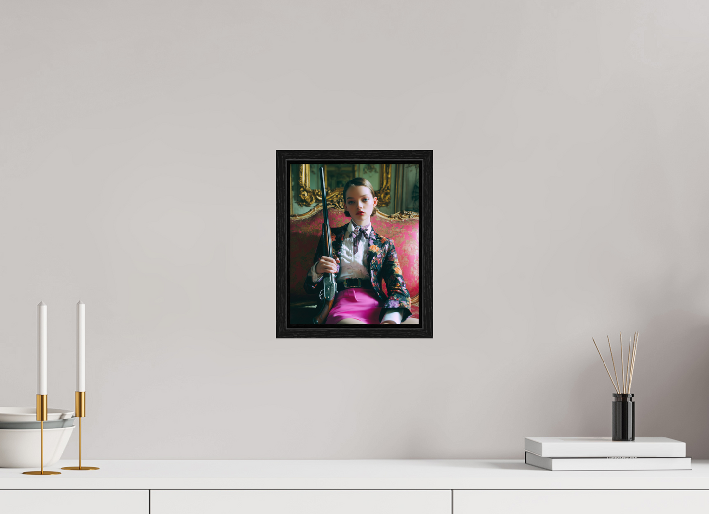 20 x 25 cm, Floater Frame Hunting Season I