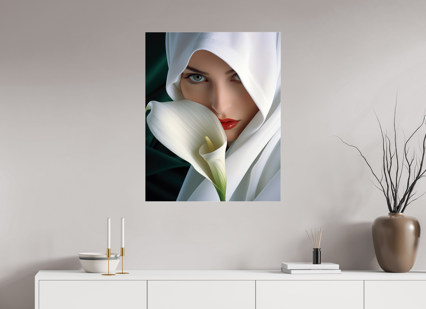 70 x 87,5 cm, Photo Print Under Acrylic Glass Calla II