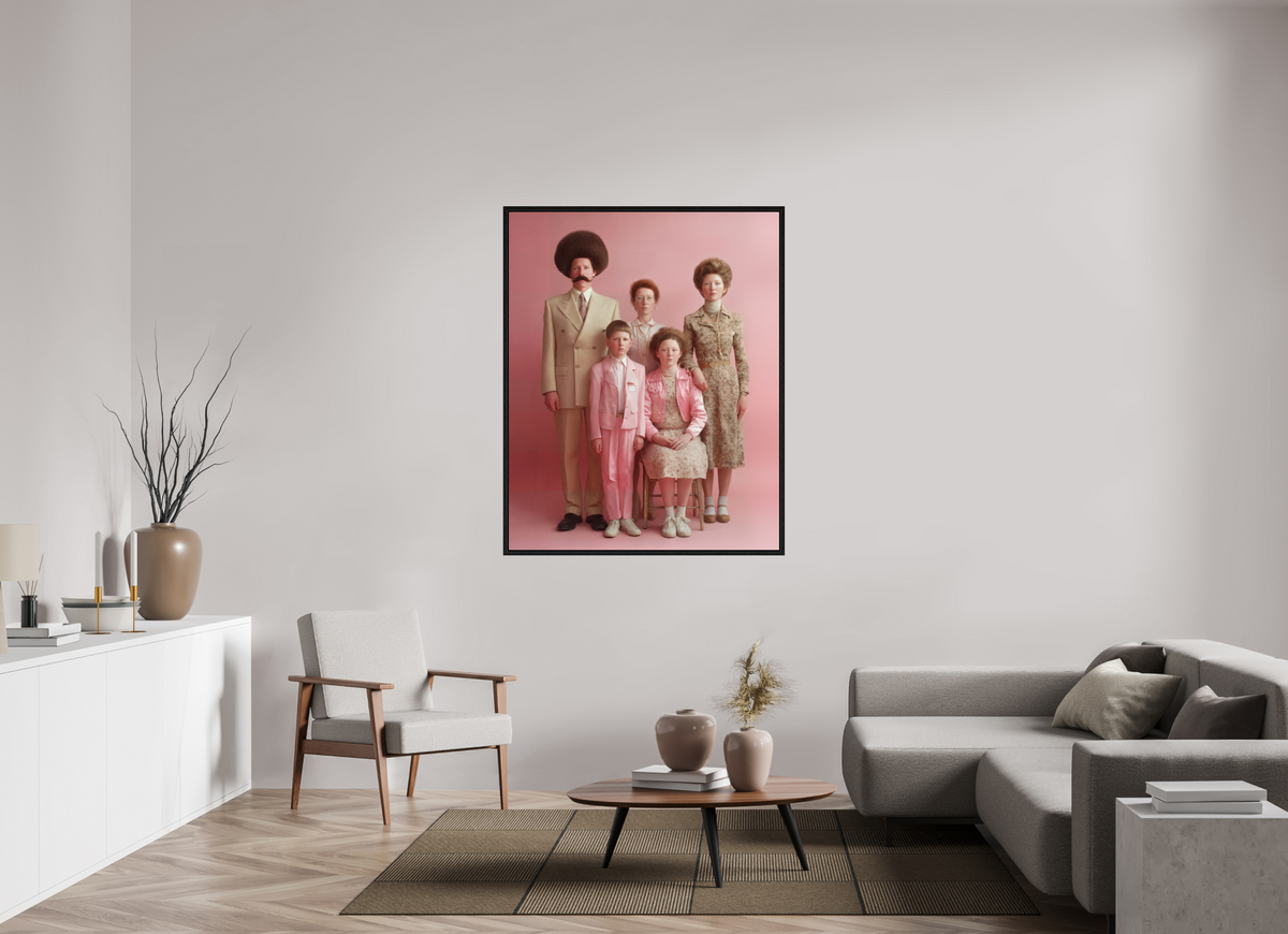 110 x 137,5 cm, Floater Frame We are family V