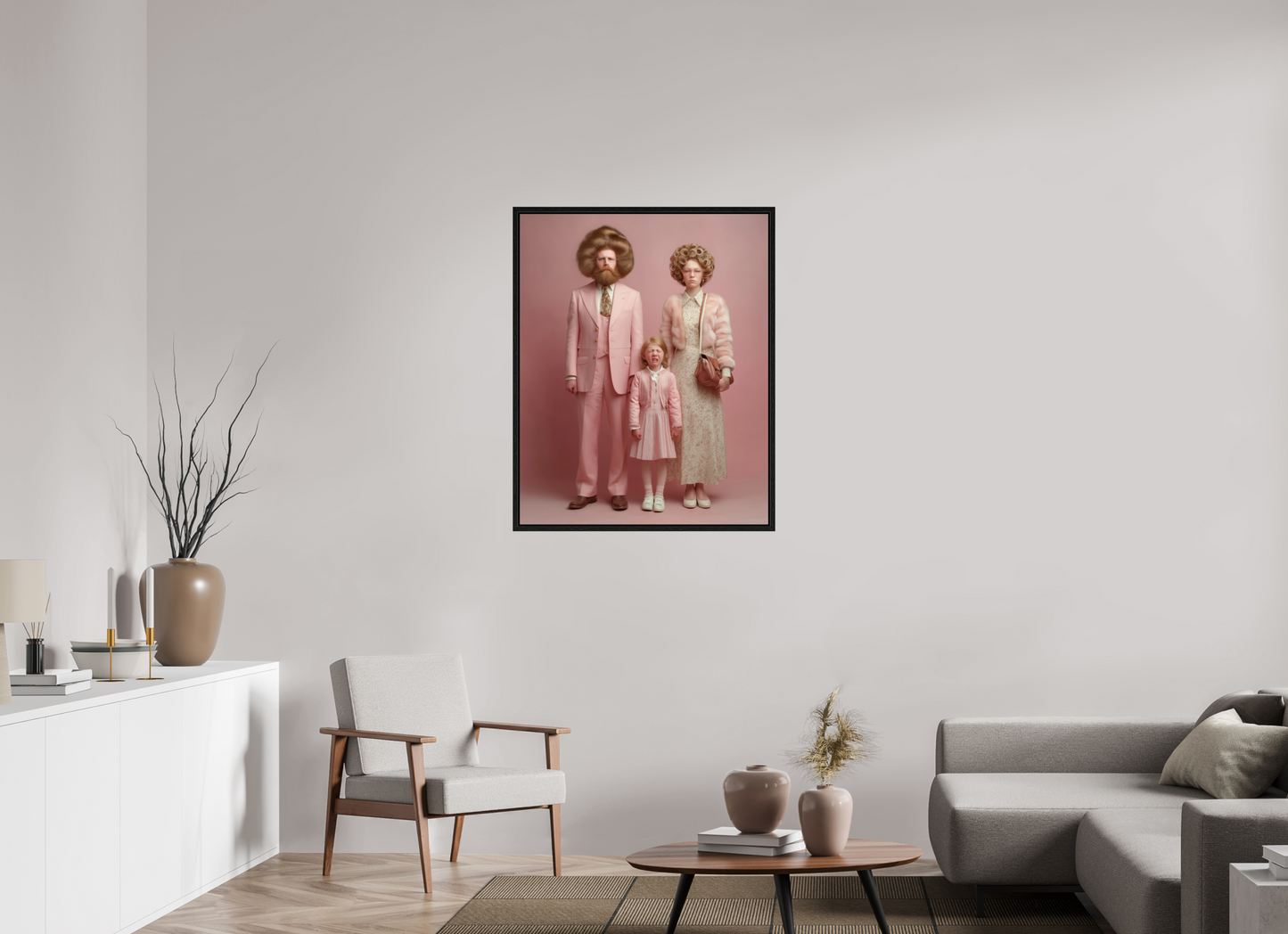 80 x 100 cm, Floater Frame We are family VIII