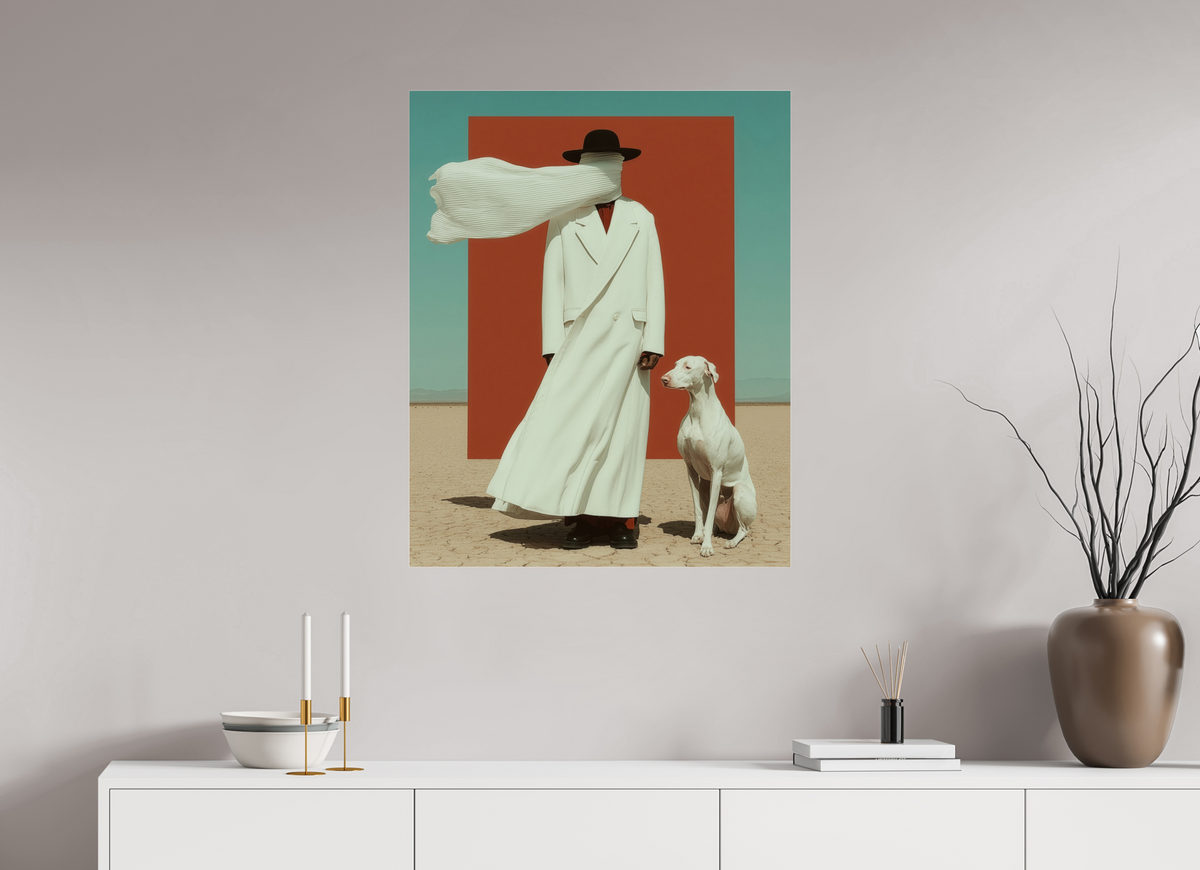 70 x 87,5 cm, Photo Print Under Acrylic Glass Red Horizon VIII