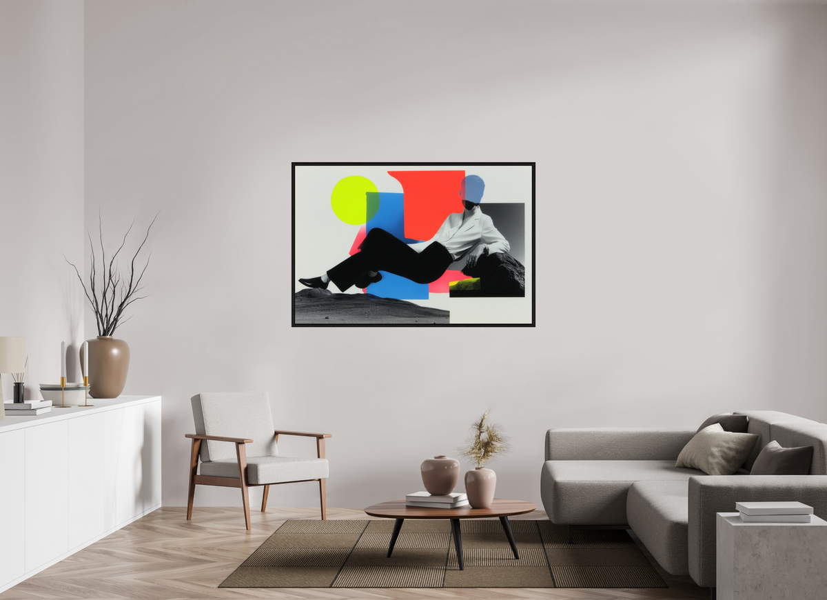 150 x 100 cm, Floater Frame Geometry of Memory II