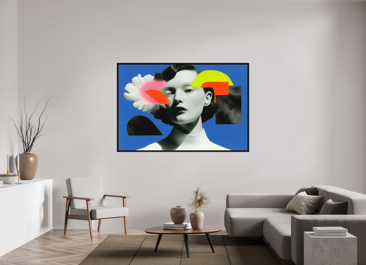 180 x 120 cm, Floater Frame Geometry of Memory VI