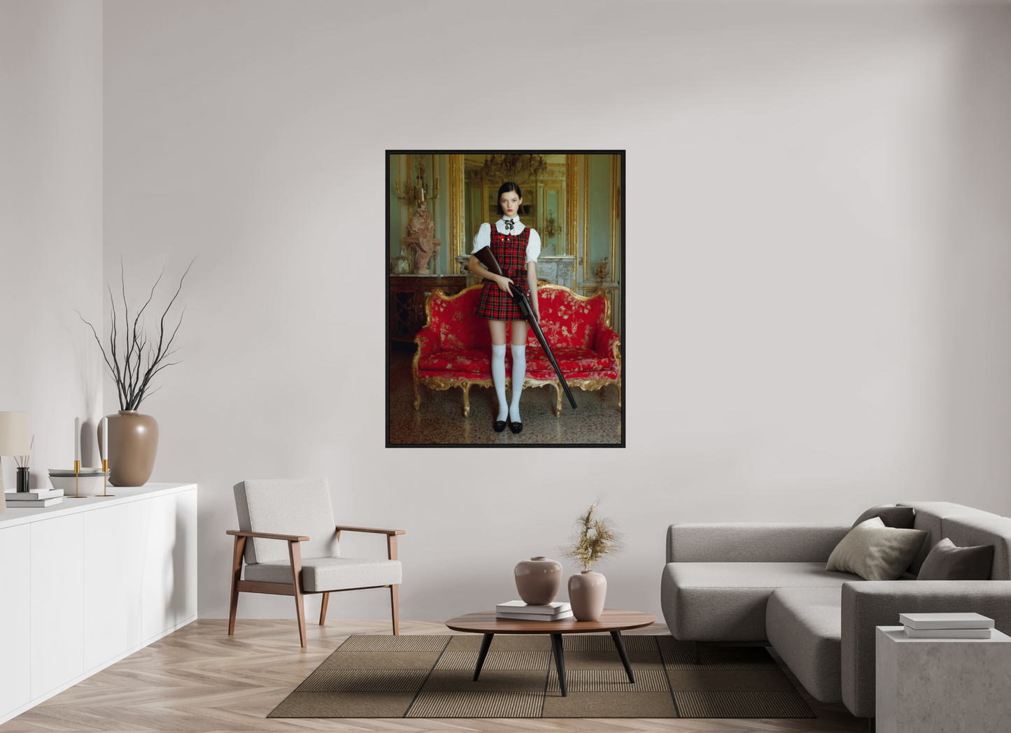 120 x 150 cm, Floater Frame Hunting Season II