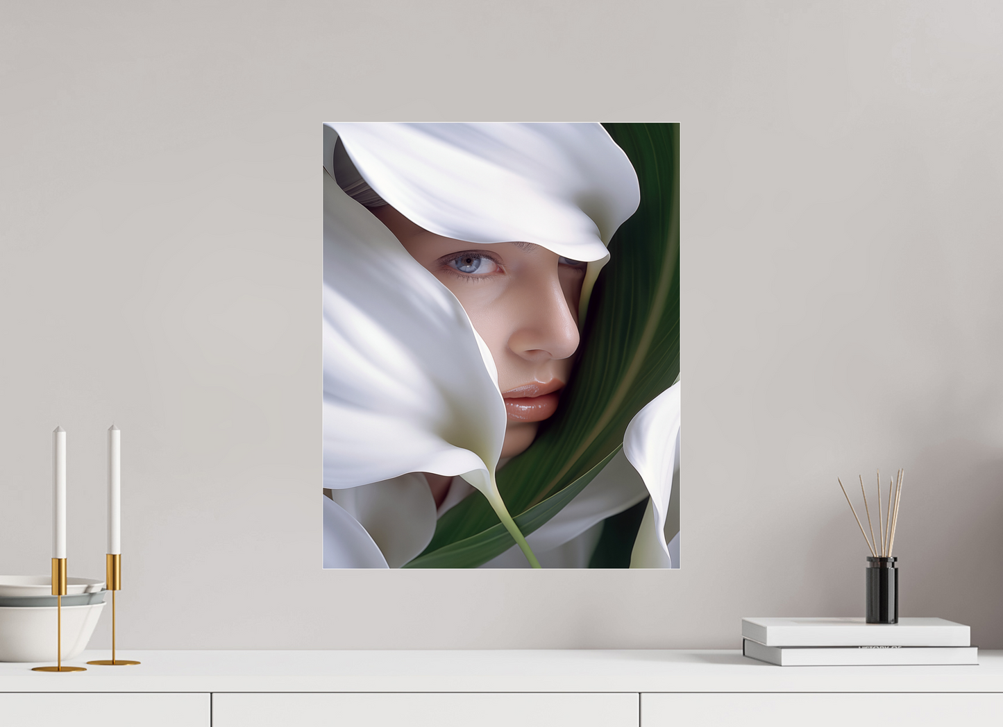 40 x 50 cm, Photo Print Under Acrylic Glass Calla X