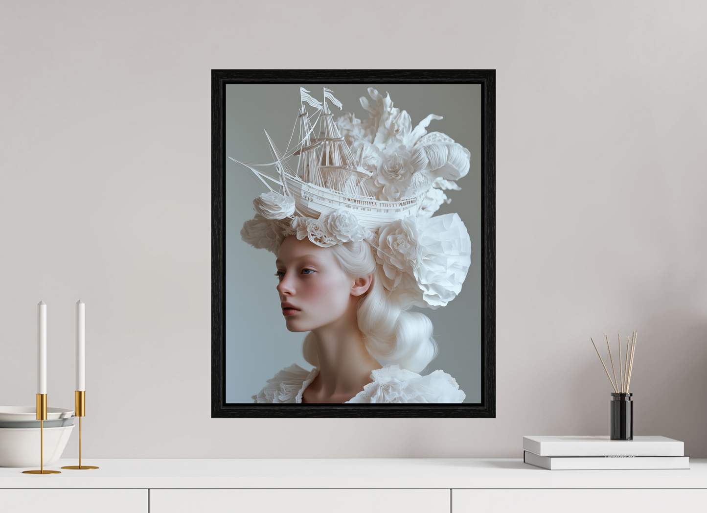 40 x 50 cm, Floater Frame Hairdo XX