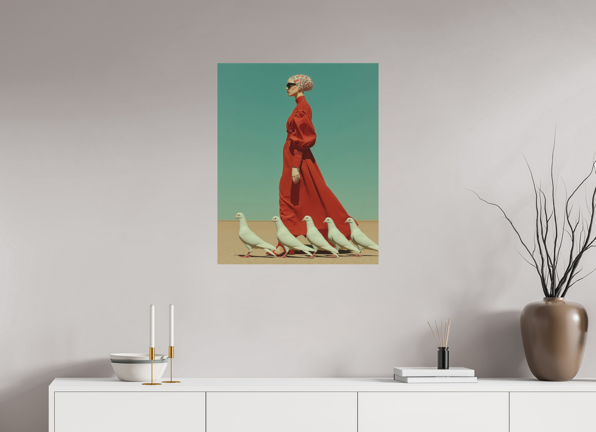 60 x 75 cm, Photo Print On Fuji Crystal DP II Red Horizon XV