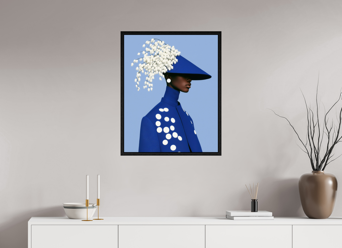 60 x 75 cm, Floater Frame Matisse Fashion XIX