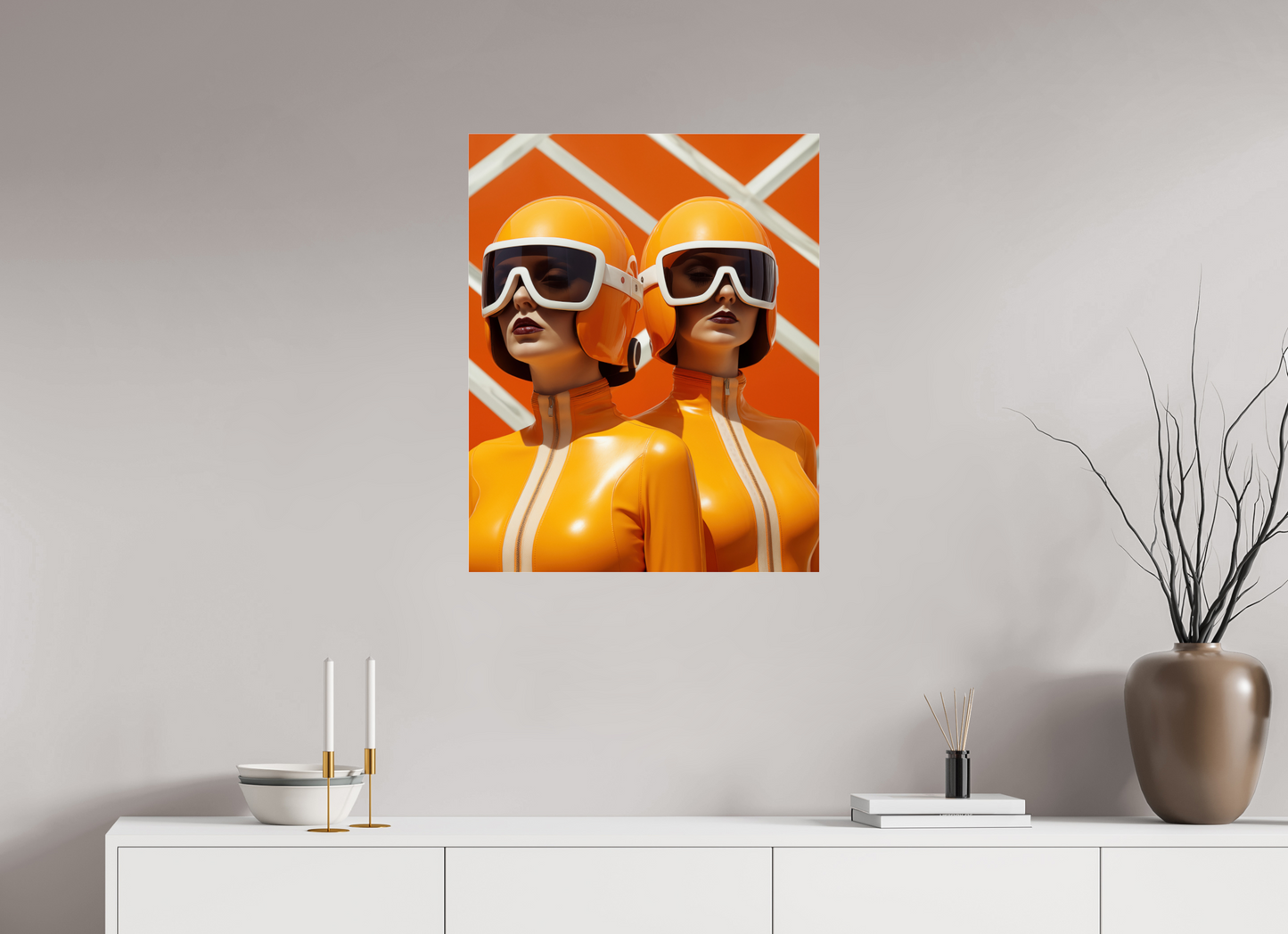 60 x 75 cm, Photo Print Under Acrylic Glass Rollerball XVI