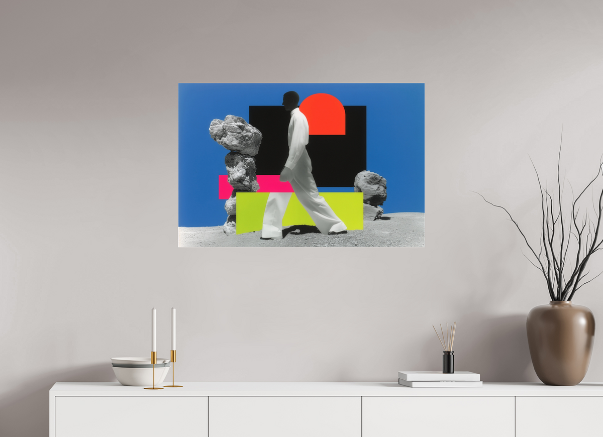 90 x 60 cm, Photo Print Under Acrylic Glass Geometry of Memory I