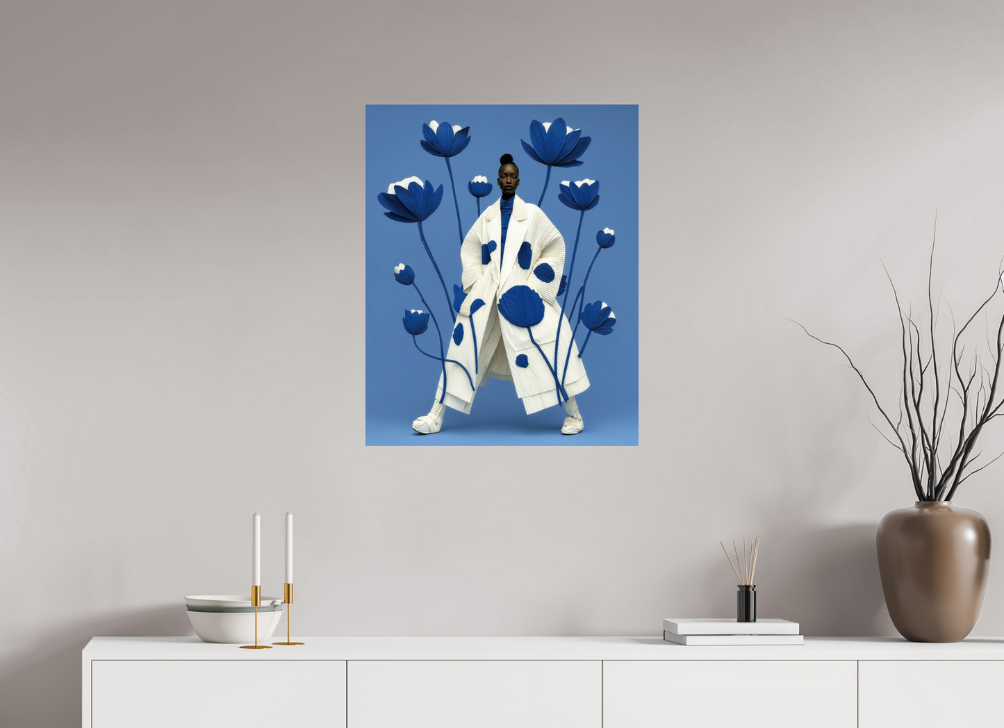 60 x 75 cm, Photo Print Under Acrylic Glass Matisse Fashion IV