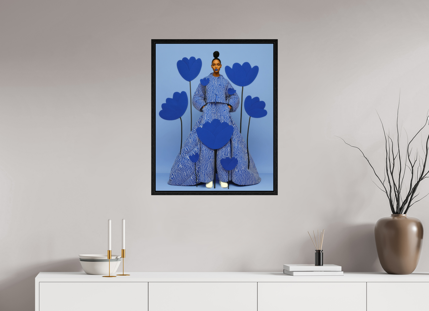 60 x 75 cm, Floater Frame Matisse Fashion XVIII