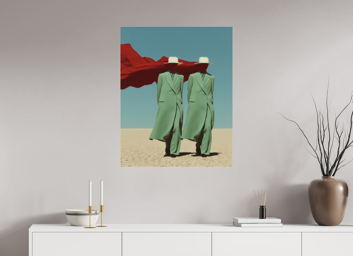 70 x 87,5 cm, Photo Print Under Acrylic Glass Red Horizon XIII