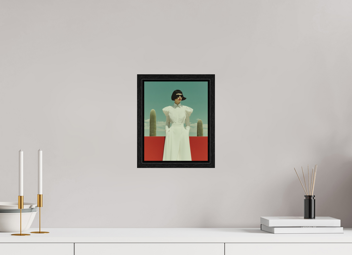 20 x 25 cm, Floater Frame Red Horizon XII