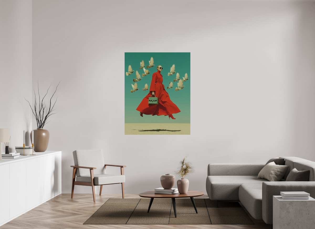 110 x 137,5 cm, Photo Print On Fuji Crystal DP II Red Horizon XI