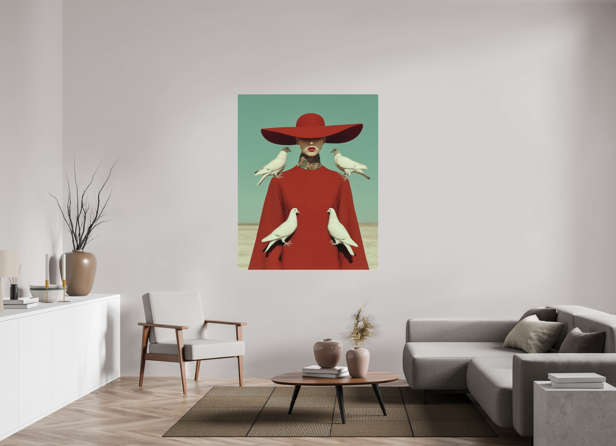 120 x 150 cm, Photo Print Under Acrylic Glass Red Horizon IX