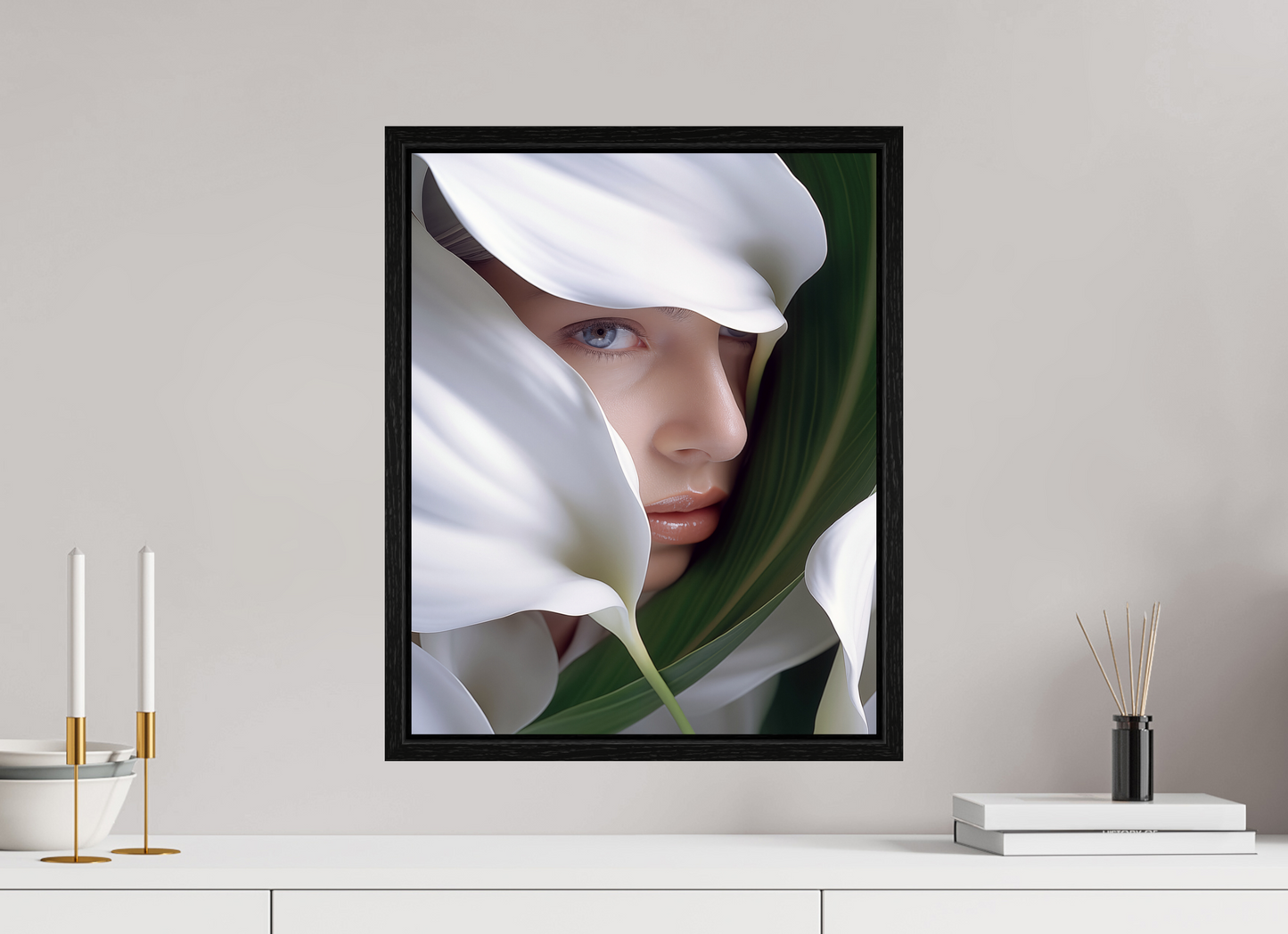 40 x 50 cm, Floater Frame Calla X