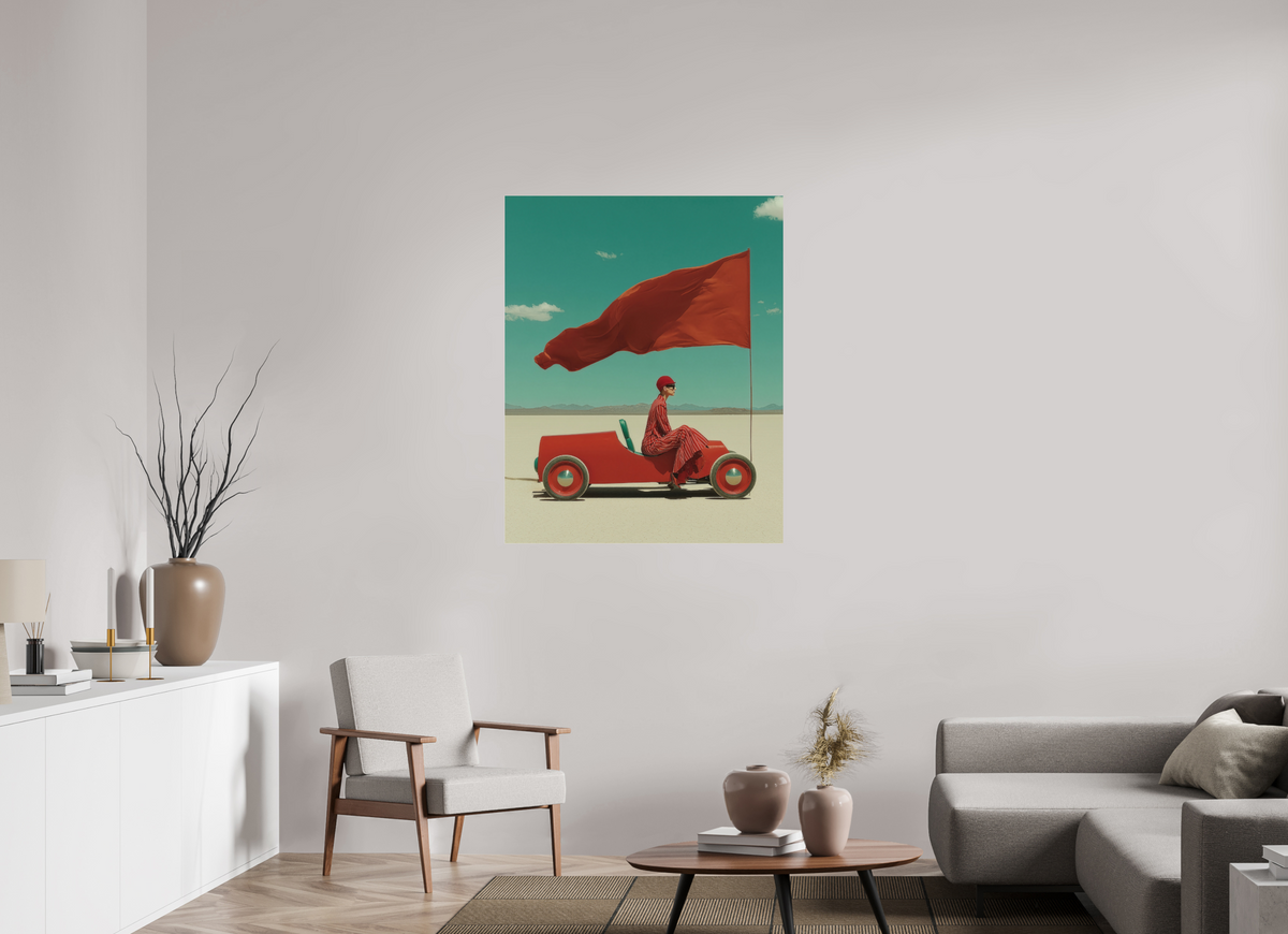 90 x 112,5 cm, Photo Print Under Acrylic Glass Red Horizon X